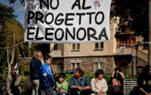 Protesta per il progetto Eleonora.