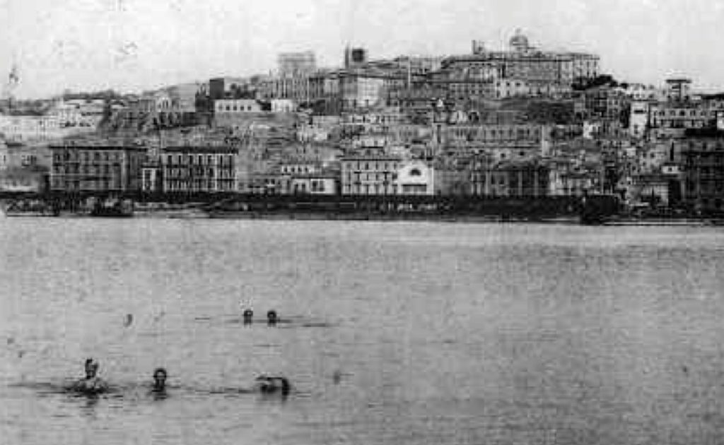 Il porto di Cagliari nel primo Novecento.