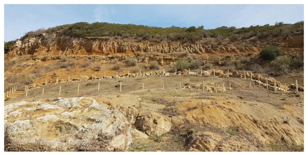 La cava di fossili di Genoni, in Sardegna.