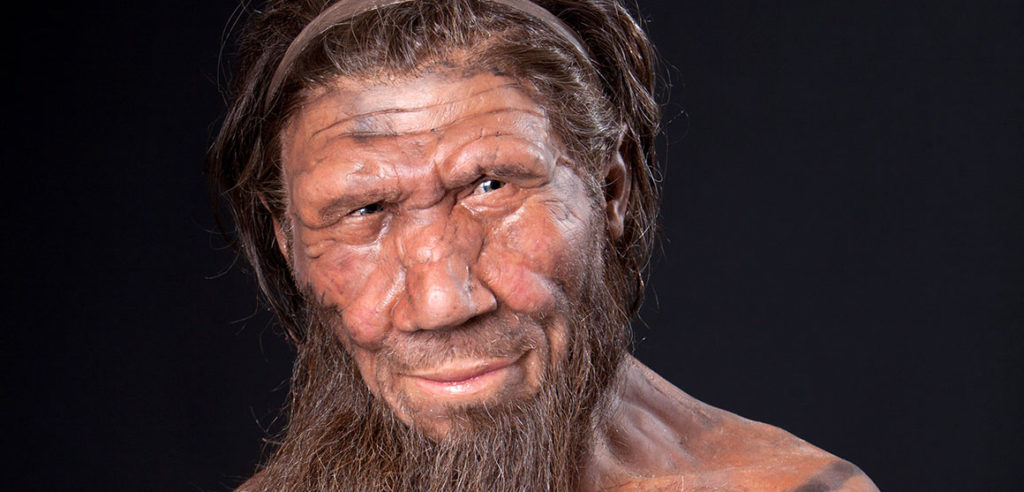 Neanderthal in una ricostruzione 